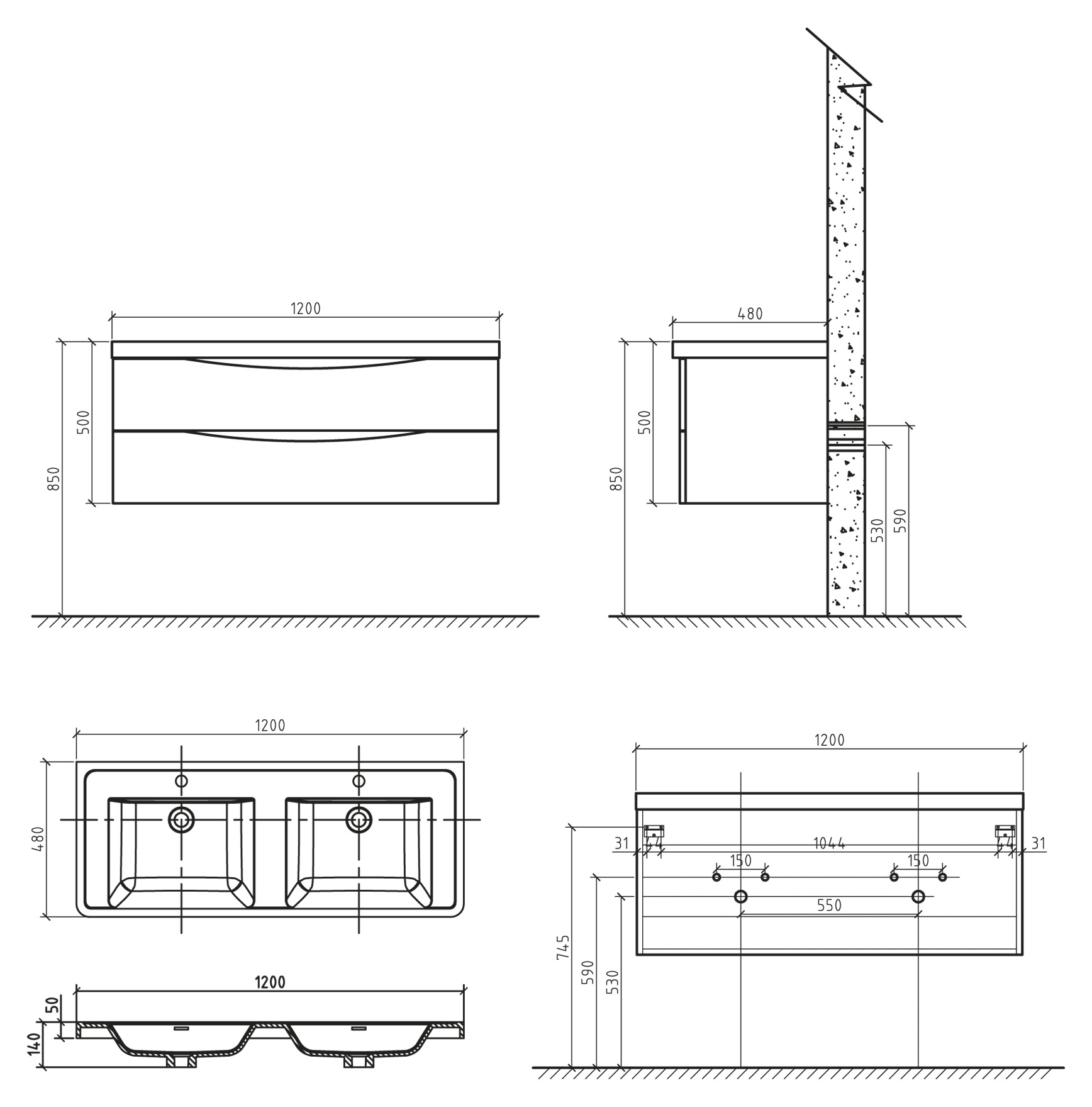 мебель для ванной belbagno ancona n